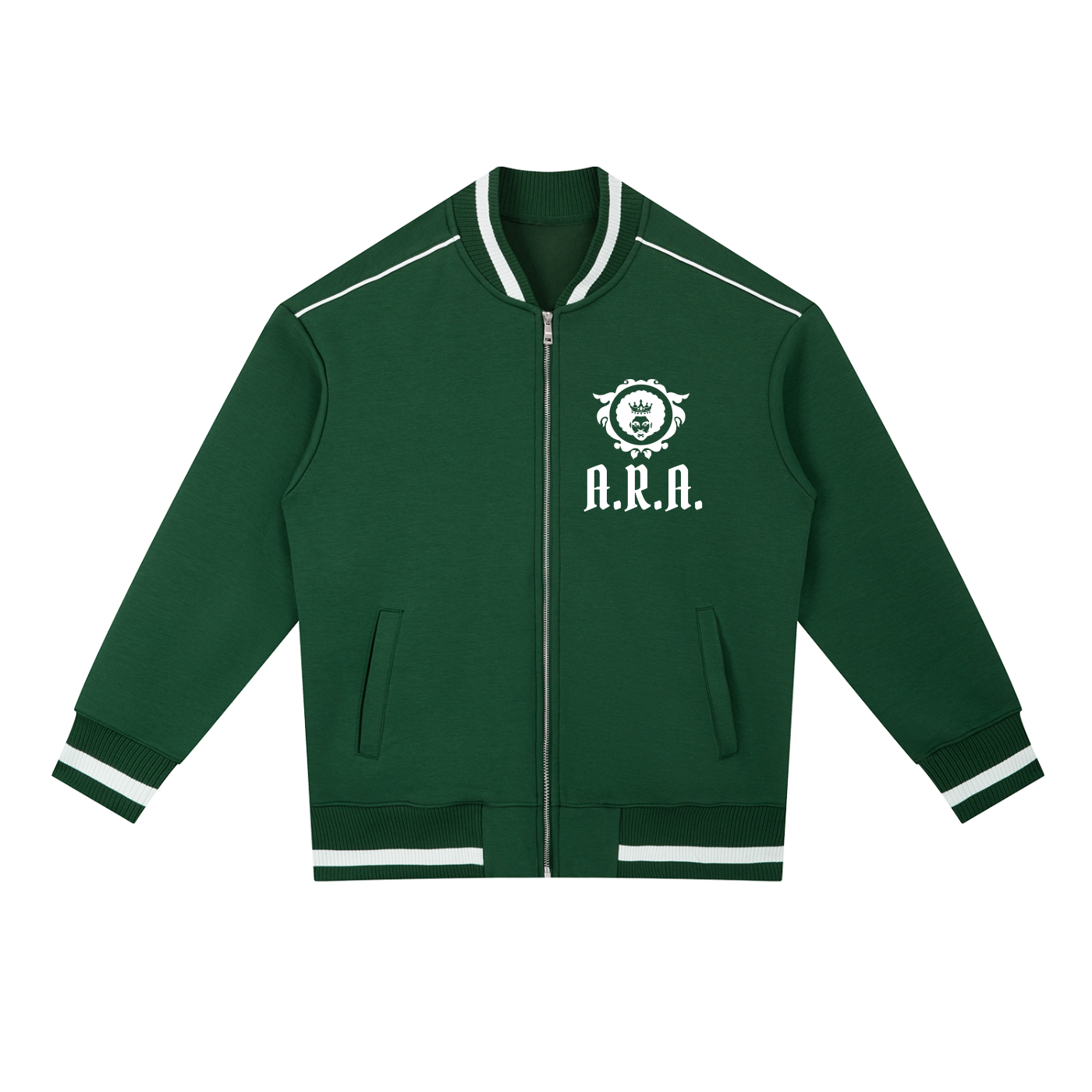 RBB Contrast Piping Zip Bomber Jacket