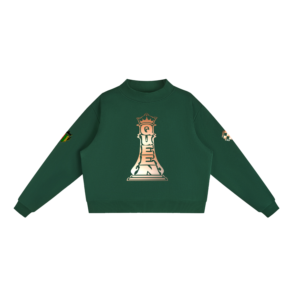 Chess Queen Womens Straight Leg Fleece Sweatsuit