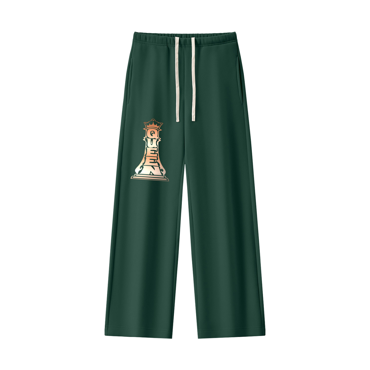 Chess Queen Womens Straight Leg Fleece Sweatsuit