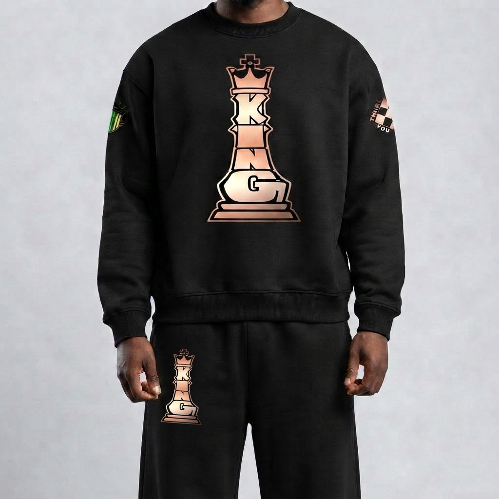 Chess King Solid Color Fleece Suit