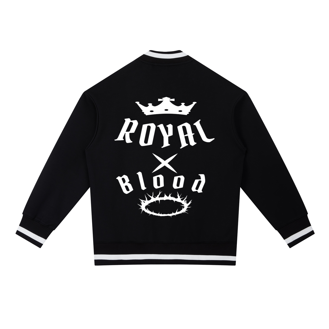 RBB Contrast Piping Zip Bomber Jacket