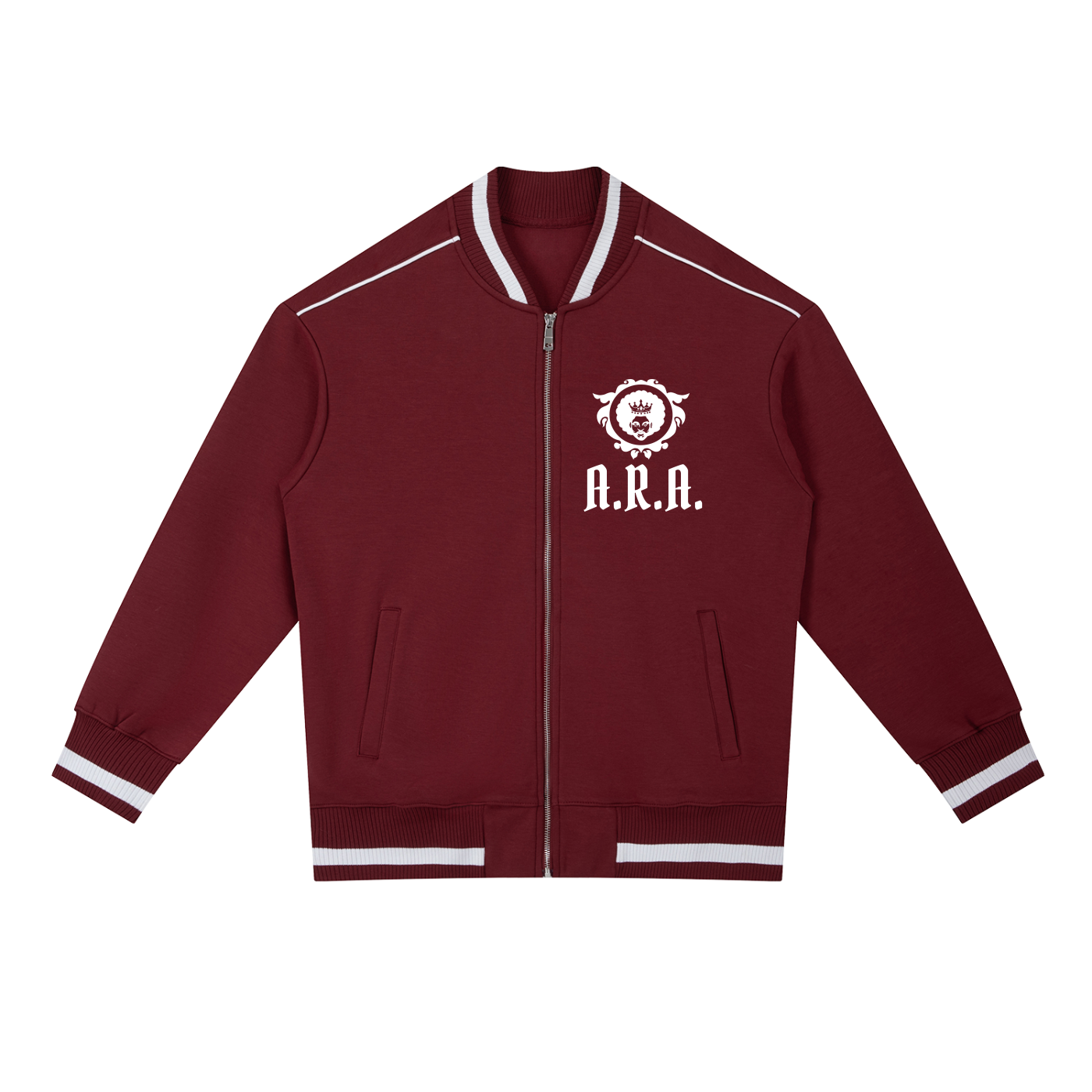 RBB Contrast Piping Zip Bomber Jacket