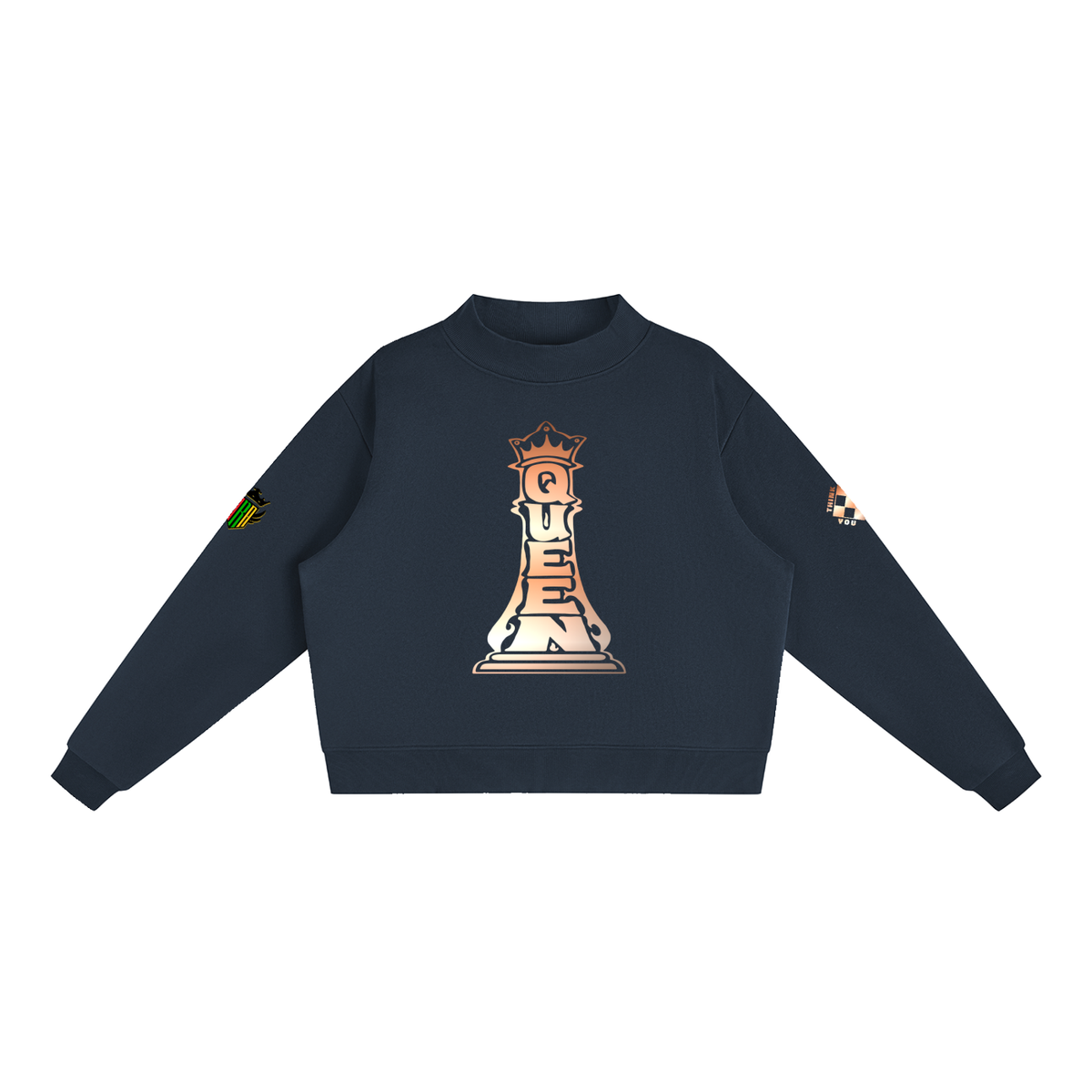 Chess Queen Womens Straight Leg Fleece Sweatsuit
