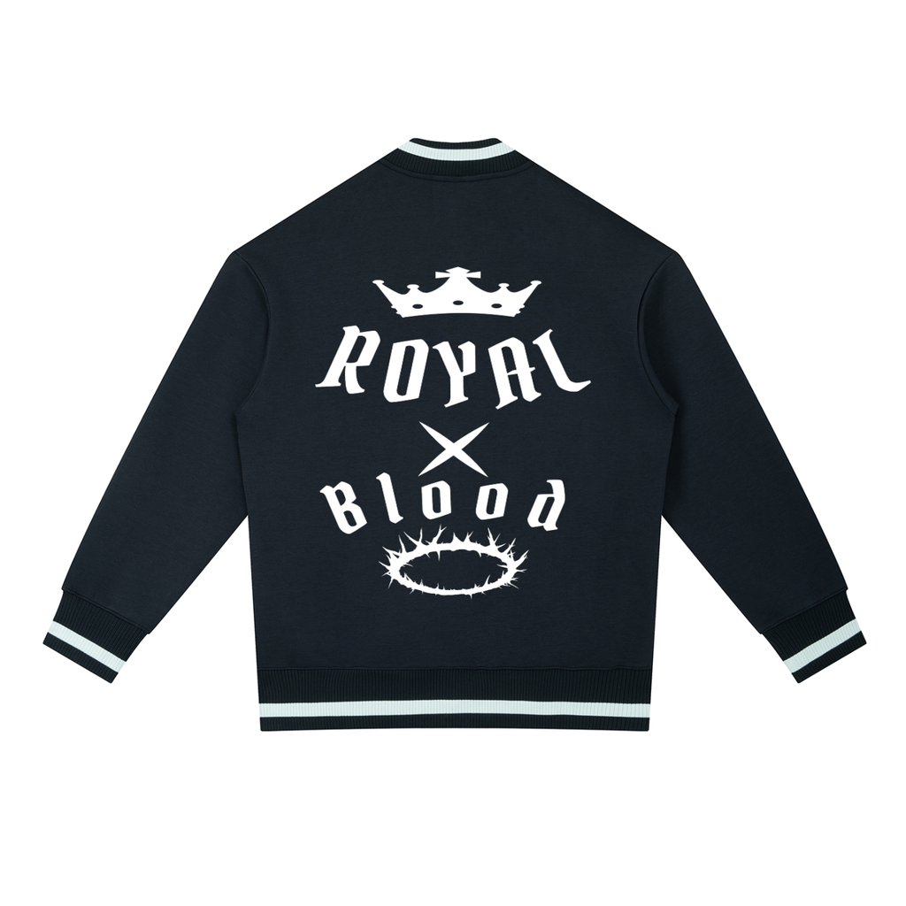 RBB Contrast Piping Zip Bomber Jacket