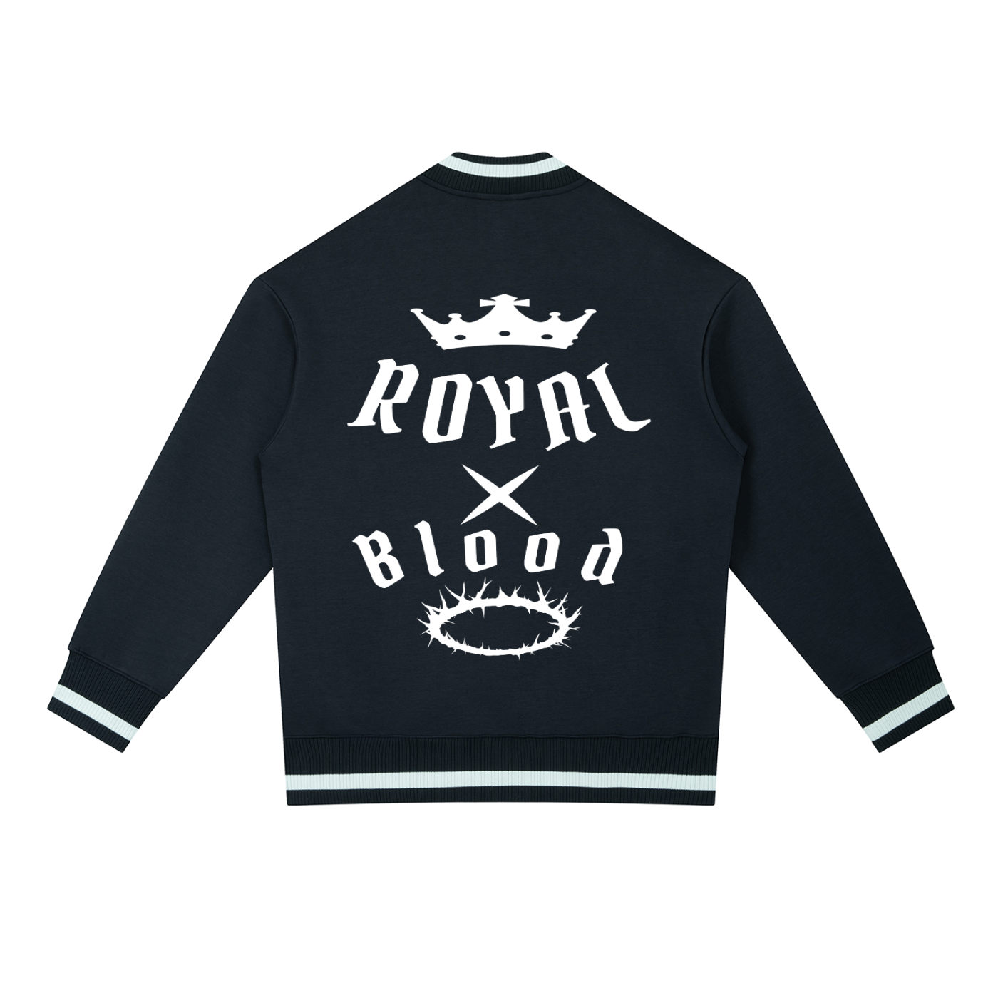 RBB Contrast Piping Zip Bomber Jacket