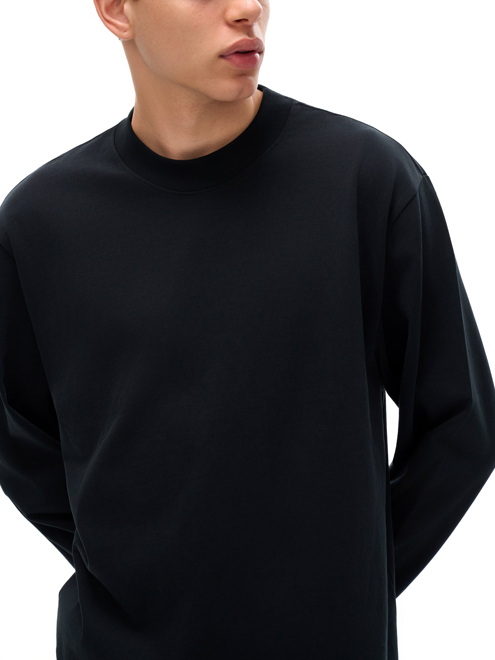 ARA Essential Mock Neck Sweatshirt