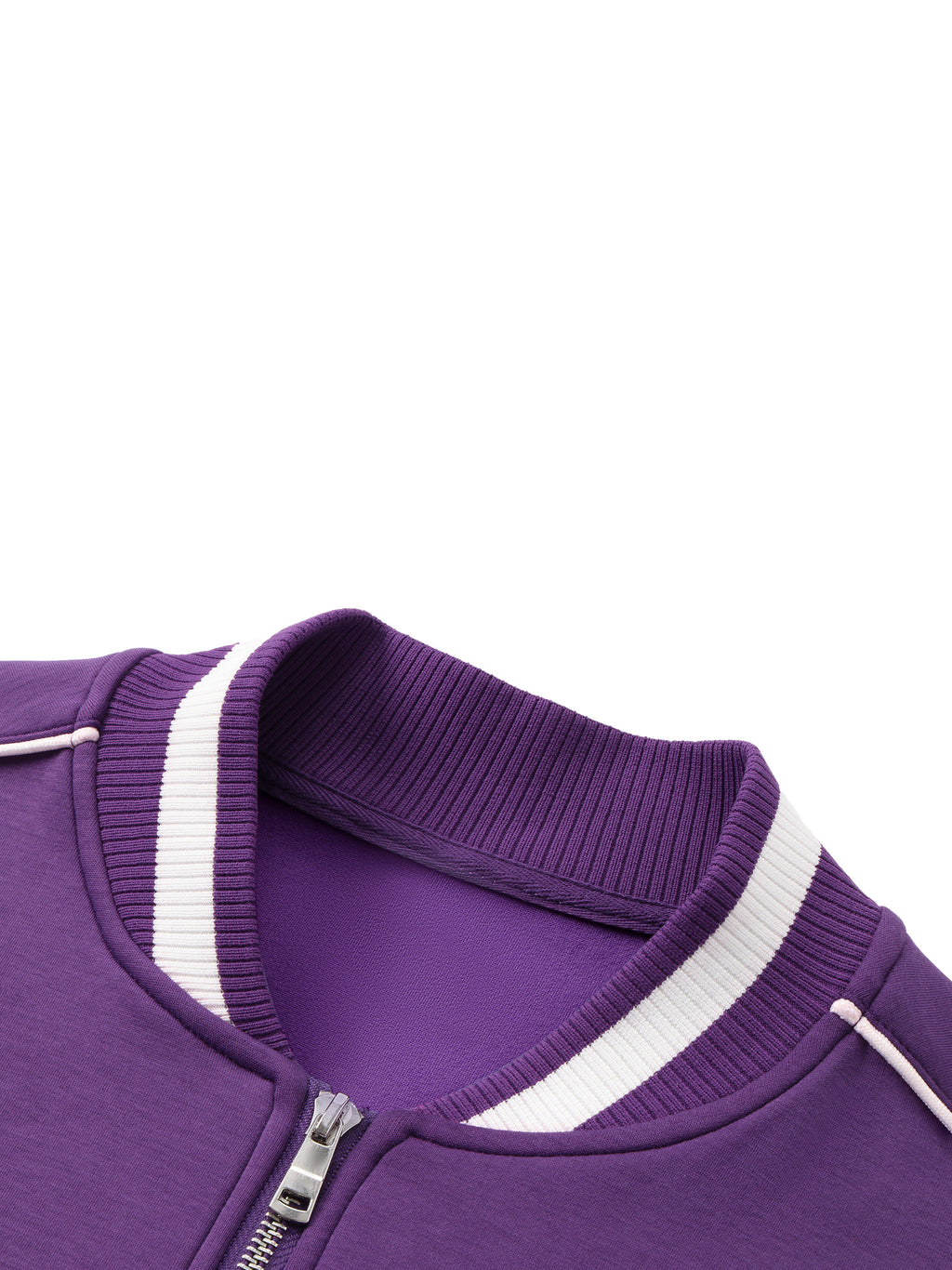 RBB Contrast Piping Zip Bomber Jacket