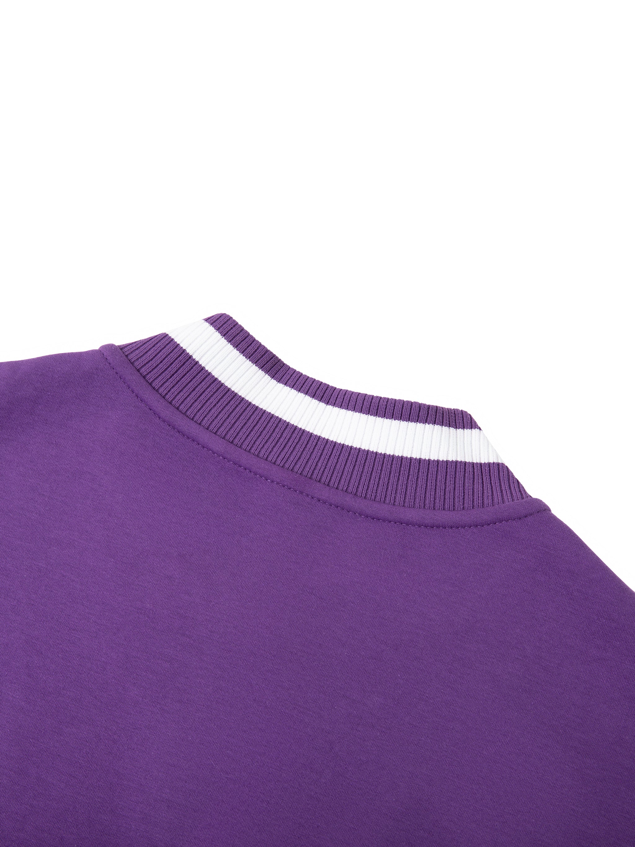 RBB Contrast Piping Zip Bomber Jacket